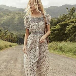 Doen Castalia Dress in Wild Bayberry Bloom